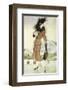 Lady at Airport-Graham Reynold-Framed Art Print