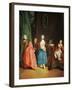 Lady at Dressmaker's-Pietro Longhi-Framed Giclee Print