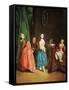 Lady at Dressmaker's-Pietro Longhi-Framed Stretched Canvas