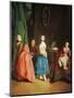 Lady at Dressmaker's-Pietro Longhi-Mounted Giclee Print