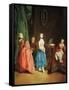 Lady at Dressmaker's-Pietro Longhi-Framed Stretched Canvas