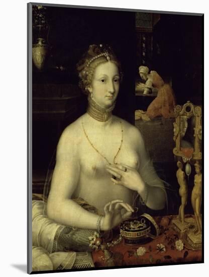 Lady at Her Dressing Table-Masters of the Fontainebleau-Mounted Giclee Print