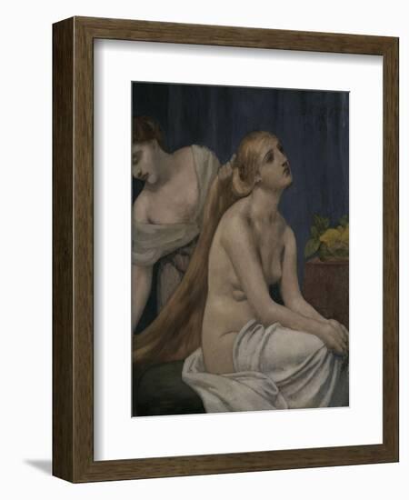 Lady at her Toilette, c.1883-Pierre Puvis de Chavannes-Framed Giclee Print