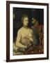 Lady at the Dressing Table Mirror-Schule von Fontainebleau-Framed Giclee Print