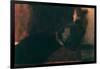 Lady at the Fireplace-Gustav Klimt-Framed Giclee Print