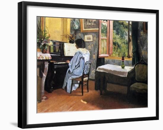 Lady at the Piano, 1904-F?lix Vallotton-Framed Giclee Print