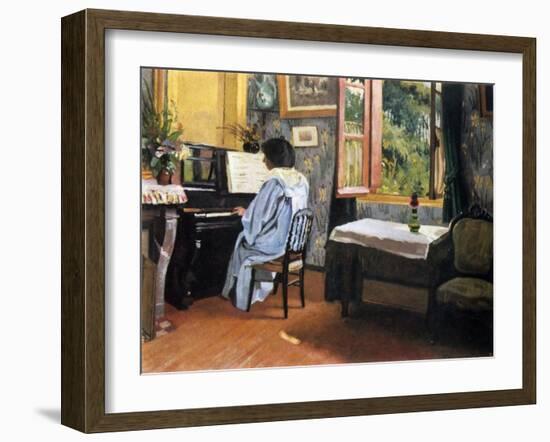 Lady at the Piano, 1904-F?lix Vallotton-Framed Giclee Print