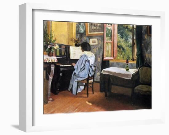 Lady at the Piano, 1904-F?lix Vallotton-Framed Giclee Print