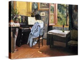 Lady at the Piano, 1904-F?lix Vallotton-Stretched Canvas