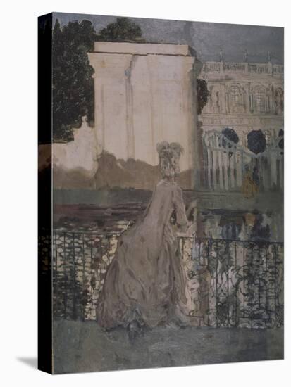 Lady at the Pond-Konstantin Andreyevich Somov-Stretched Canvas