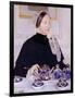 Lady at the Tea Table, 1883-5-Mary Cassatt-Framed Giclee Print