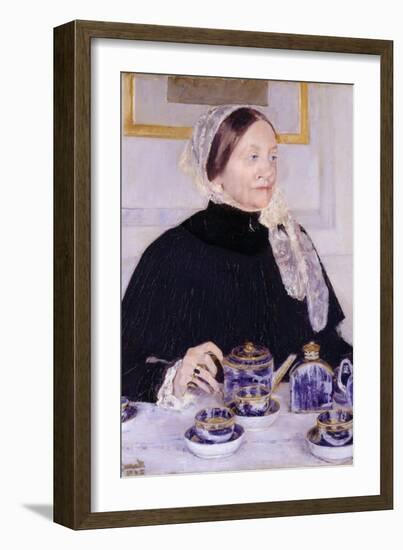 Lady at the Tea Table-Mary Cassatt-Framed Art Print