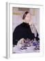 Lady at the Tea Table-Mary Cassatt-Framed Art Print