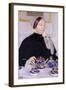 Lady at the Tea Table-Mary Cassatt-Framed Art Print