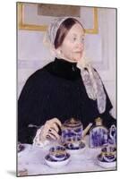 Lady at the Tea Table-Mary Cassatt-Mounted Art Print