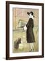 Lady at Train Station-Graham Reynold-Framed Art Print