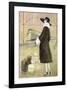 Lady at Train Station-Graham Reynold-Framed Art Print