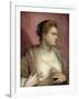 Lady Baring her Breast, 16th century-Domenico Tintoretto-Framed Giclee Print