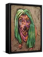 Lady Bark Bark-Rock Demarco-Framed Stretched Canvas