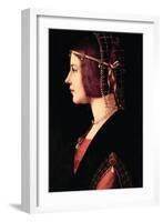 Lady Beatrice D'Este-Leonardo da Vinci-Framed Art Print