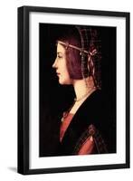 Lady Beatrice D'Este-Leonardo da Vinci-Framed Art Print