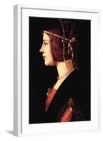 Lady Beatrice D'Este-Leonardo da Vinci-Framed Art Print