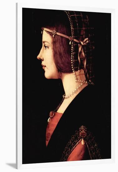 Lady Beatrice D'Este-Leonardo da Vinci-Framed Art Print