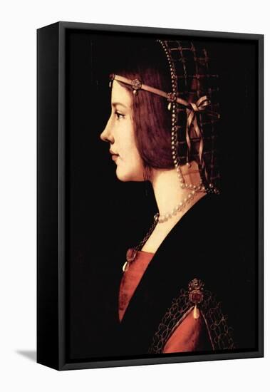 Lady Beatrice D'Este-Leonardo da Vinci-Framed Stretched Canvas