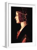 Lady Beatrice D'Este-Leonardo da Vinci-Framed Art Print