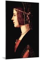 Lady Beatrice D'Este-Leonardo da Vinci-Mounted Art Print