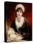 Lady Beechey and Her Baby, C.1800 (Oil on Canvas)-William Beechey-Stretched Canvas