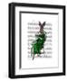 Lady Bella Rabbit Taking Tea-Fab Funky-Framed Art Print