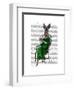 Lady Bella Rabbit Taking Tea-Fab Funky-Framed Art Print