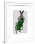 Lady Bella Rabbit Taking Tea-Fab Funky-Framed Art Print