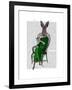 Lady Bella Rabbit Taking Tea-Fab Funky-Framed Art Print