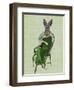 Lady Bella Rabbit Taking Tea-Fab Funky-Framed Art Print