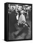 Lady Bernard Docker in Formal Dress, on Floor, Dancing at Fabulous Party Thrown by Her-Carl Mydans-Framed Stretched Canvas