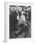 Lady Bernard Docker in Formal Dress, on Floor, Dancing at Fabulous Party Thrown by Her-Carl Mydans-Framed Photographic Print