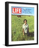 Lady Bird Johnson, August 13, 1965-Stan Wayman-Framed Photographic Print