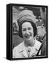 Lady Bird Johnson-Walter Bennett-Framed Stretched Canvas