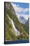Lady Bowen Waterfall in Milford Sound-Michael Nolan-Stretched Canvas