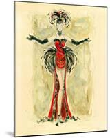 Lady Burlesque I-Dupre-Mounted Giclee Print