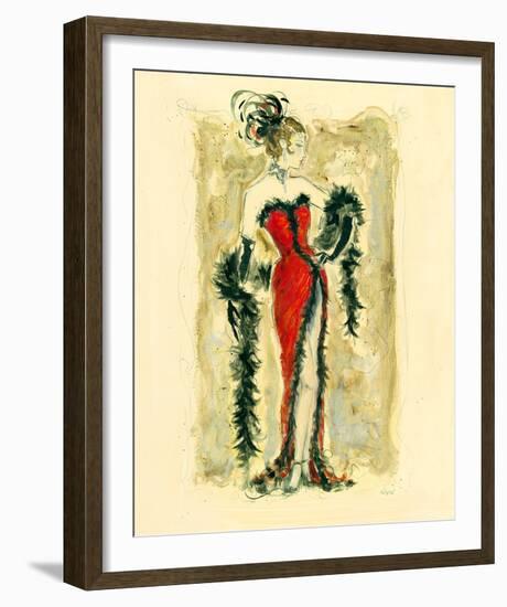 Lady Burlesque IV-Dupre-Framed Giclee Print