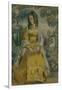 Lady by Tapestry. Portrait of Nadezhda Stanyukovich, 1903-Viktor Elpidiforovich Borisov-musatov-Framed Giclee Print