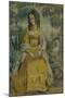 Lady by Tapestry. Portrait of Nadezhda Stanyukovich, 1903-Viktor Elpidiforovich Borisov-musatov-Mounted Giclee Print