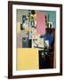 Lady by the Poster, c.1914-Kasimir Malevich-Framed Giclee Print