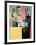 Lady by the Poster, c.1914-Kasimir Malevich-Framed Giclee Print