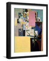 Lady by the Poster, c.1914-Kasimir Malevich-Framed Giclee Print