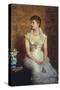 Lady Campbell (Nina Lehmann), 1884-John Everett Millais-Stretched Canvas