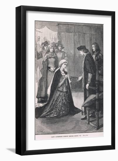 Lady Catherine Gordon before Henry VII 1497-Mary L. Gow-Framed Giclee Print